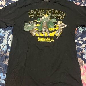 Attack on Titan Black and Yellow Tee